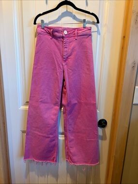 Wide Leg Pink Women's Jeans